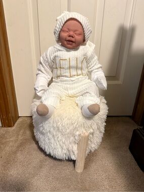 Handcrafted cuddle baby reborn